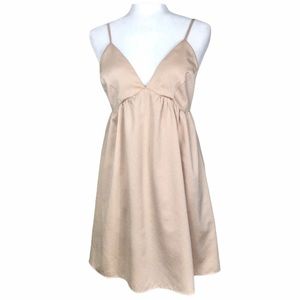ANTHRO HARLYN Rosario Chemise Dress in Neutral